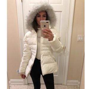 Puffer coat, white puffer, white winter coat, puffy coat, puffy jacket, white